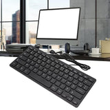 Wired Keyboard, Tt-A01 78 Keys Usb Keyboard Mute Ultra Thin Mini Russian/Frenc