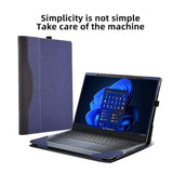 Laptop Cover For Dell Inspiron 16 Inch 7640 7635 5620 5625 5630 5635 7610 7620 Vostro 7630 2-In-1 All Inclusive Drop Case 16" Pu Leather Protective Laptop Bag Detachable Shell (Blue)