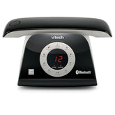 Vs122 Dect 6.0 Retro Design Cordless Phone With Answering System, Smart Call Blocker And Bluetooth Connect To Cell Full-Duplex Speakerphone Landline Phone For Home Office