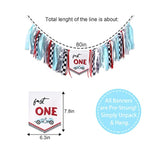 Fast One High Chair Banner: Vintage Race Car 1st Birthday Decor