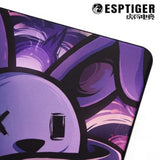 Mouse Pads Sheshejia (480 X 400 X 4Mm) Standard Size Slimflex Base Control Double-Layer Flat Woven Fabric Cloth Large Gaming Mousepad β Purple Rabbit Bunny Design