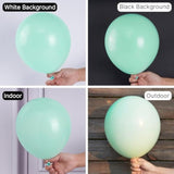 Mint Balloons, 100 Pcs Pastel Teal Different Sizes Pack Of 36 Inch 18 Inch 12 Inch 10 Inch 5 Inch Pastel Turquoise For Balloon Garland Or Arch As Party Decorations, Mint-Q03
