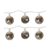 11 Ft Disco Ball String Lights - Novelty Christmas Lights With 10 Count Lights For Home, Room Décor