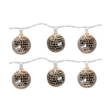 11 Ft Disco Ball String Lights - Novelty Christmas Lights With 10 Count Lights For Home, Room Décor