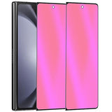 2 Pack Outer Anti-Blue Privacy Tempered Glass For Galaxy Z Fold 5 / Z Fold 4 Front Mirror Anti-Spy Screen Protector Anti-Peeping Full Covered