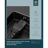 Amplifier Power Cord For Ion Pathfinder 2 3 4 Speaker, Ion Block Rocker Ipa76C/A/S Ipa23 Block Party & Live, Guitar Amp, Explorer Portable Speaker System, 18Awg 3-Prong Charger Cable Replacement 6 Ft