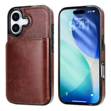 Leather Wallet Case for iPhone 17 with Credit Card Holder and Money Pocket