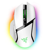 Razer Basilisk V3 Pro Customizable Wireless Gaming Mouse: Fast Optical Switches Gen-3 - Hyperscroll Tilt Wheel - Chroma Rgb - 11 Programmable Buttons - Focus Pro 30K Optical Sensor - White (Renewed)