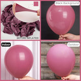 Mauve Boho Balloons 100 Pcs Different Sizes Of 18 12 10 5 Inch Dusty Pink Balloon Arch Kit Garland For Baby Shower Bridal Shower Princess Wedding Birthday Party Decorations Pink-F02