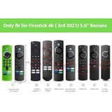 (3 Pack) Fire Stick Remote Cover For Alexa Voice Remote 3Rd Gen, Replacement Case For Fire Tv Stick 4K Streaming Device (Glow Green&Sky Blue&Orange)