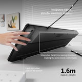 Fade-Proof Lettering Wired Keyboard Full Size - Black Office Keyboard With Laser Etched Keys, Integrated Bracket, Spill-Resistant Design 5.2Ft Usb Cable For Windows - Ergonomic Typing For Home Office