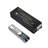 Elenzk Micro Gigabit Fiber Media Converter, 10/100/1000Mbps Ethernet To Sfp, 1310Nm Sm 20Km, Dc 5V Usb-C Powered, Ultra Compact