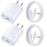 25W Super Fast Charging, Usb-C Block Type C Cable Cord 6Ft For Iphone 16,16 Plus,16 Pro,16 Pro Max, Iphone 15, Ipad Pro 12.9/11, Galaxy S25, S24, S23, S22, Tablet -2Pack