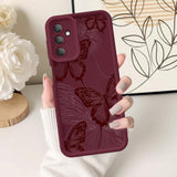 for Galaxy A17 5G Case, Creative Butterfly Pattern Design for Girl Women, Soft Silicone Shockproof Anti-Scratch Protection Phone Cover for