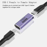 240W 40Gbps Usb4.0 C Female To Female Adapter Coupler Type C 4.0 Female Connec
