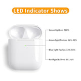 Wireless Charging Case Compatible With Airpods 2Nd And 1St Generation, Replacement Charger Case Only With Bluetooth Pairing Sync Button - White (No Earbuds)