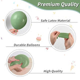 50pcs Green Orange Balloons 12 Inch Sage Yellow Confetti Balloons for Baby Shower Party