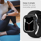 Spigen Thin Fit Designed for Apple Watch Case Series 9/8/7 45mm Lightweight Hard PC Cover - Black