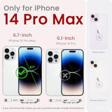 iPhone 14 Pro Max Slim Liquid Silicone Case 3-Layer Chalk Pink