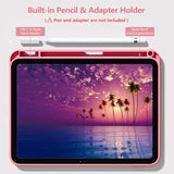 Compatible With (A16) 11Th Generation Case 11 Inch 2025, For 10Th Generation Case 10.9 Inch 2022 With Pencil Holder, Trifold Stand Protective Cover, Auto Wake/Sleep, Watermelon Pink