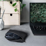 kwmobile Neoprene Case Compatible with Universal Gaming Mouse - Case for Mouse Soft Pouch Carry Bag - Black