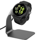 Charger Dock Compatible With Garmin Vivoactive 5 4 4S 3/3 Music/Venu Sq/Venu/Venu 3S 3 2S 2, Premium Aluminm Charging Cable Stand Base Station Usb Date Syn For Fenix 7 7S 7X 6 5 Smartwatch