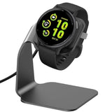 Charger Dock Compatible With Garmin Vivoactive 5 4 4S 3/3 Music/Venu Sq/Venu/Venu 3S 3 2S 2, Premium Aluminm Charging Cable Stand Base Station Usb Date Syn For Fenix 7 7S 7X 6 5 Smartwatch