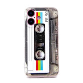 Case For Iphone 16 Plus Matte Finish Heavy Duty Soft Back Cover With Reinforced Corners Tpu Soft Bumper Retro Cassette Tape Case Compatible With Iphone 16 Plus