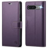 For Google Pixel 9 5G/Pixel 9 Pro 6.3" Wallet Case With Rfid Blocking Credit Card Holder, Pu Leather Folio Flip Kickstand Protective Shockproof Cover Women Men For Pixel 9/9Pro Phone Case (Purple)