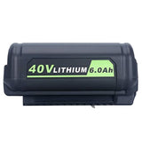 Replacement 6.0Ah 40V Lithium Battery for Ryobi 40V Cordless Power Tools