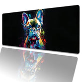 Cosmic French Bulldog Gaming Mouse Pad 31.5X11.8In,Dog Large Extended Desk Mat With Non-Slip Rubber Base,Puppy Big Mousepad For Laptop Computer Pc,For Gamer Office Home Decor,Deskmat Gifts