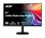 27 Inch Monitor- Kb272-27 Inch Fhd Ips (1920 X 1080) Display, Up To 120Hz Refresh Rate, 99% Srgb, Tilt, Adaptive-Sync Support (Freesync Compatible) 1Ms (Vrb), Srgb 99% Color, Hdmi & Vga Ports