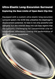 AC45 Open-Back Clip-on Headphones, with 40mm W-Shaped Bio-Fiber Composite Diaphragm, Dynamic Driver, Hi-Res Audiophile Headphones for HiFi System,