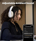 W80 Over Ear Headphones with -49dB Active Noise Cancelling, LDAC Hi-Res Wired & Wireless, AI Clear Call, Fast Charging, Multipoint Connection,