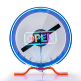 3D Hologram Fan Wifi Projector With Protective Cover & Led Strip, 11.9 Inch Hi-Res Holographic Display, App Control Custom 3D Text Video For Business Store Sign Bar Party Holiday Decoration