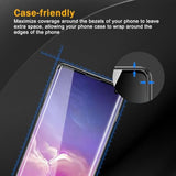 3 Pack Tempered Glass Screen Protector For Samsung Galaxy S10, Anti-Fingerprint, 9H Hardness, Scratch Resistant, 3D Curved Tempered Glass Film, Hd Clear