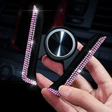 Bling Car Phone Holder, 360 Degrees Adjustable Crystal Auto Mount Holder for Dashboard,Windshield and Air Vent (Pink)