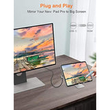 Angle USB C to HDMI Cable 4K@60Hz, CableCreation 6ft Right Angle Type-C to HDM