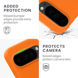 kwmobile TPU Silicone Case Compatible with Google Pixel 10 / Pixel 10 Pro - Case Magnetic Cover - Compatible with MagSafe - Fruity Orange