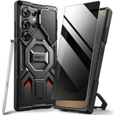 Magnetic Samsung Galaxy S25 Ultra Case with Ring Stand, MagSafe, Camera Cover