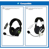 Professional Earpads Cushion Replacement Compatible With Turtle Beach Ear Force X12 Ear Force X11 Headsets Ear Pads With Skin-Friendly Leather And Memory Foam