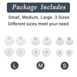 Ear Tips For Samsung Galaxy Buds 2 Pro, 6 Pairs Silicone Replacement Earbud Tips S/M/L, Earbuds Ear Tips Buds Set (White)