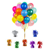 Metallic Gold Balloon Weights 12-Pack, 5.5" Party Favors
