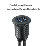 Usb 3.0 Mount Cable Metal Shell 2 Ports Dual Usb 3.0 Male To Usb 3.0 Female Au