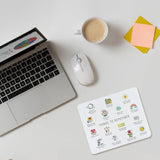 Mental Health Awareness Daily Reminder Inspirational Quotes Mouse Pad 9.4 X 7.9 Inch, Motivational Non-Slip Rubber Mat Mousepad For Desk Decor, Office Supplies Gift For Computer Laptop Women Men