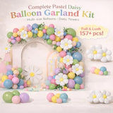 Spring Flower Balloon Arch Garland Kit, 157Pcs Groovy Wildflower Balloon Arch With Daisy Balloons For Baby In Bloom Baby Shower Easter Party Spring Daisy Theme Birthday Party Decorations