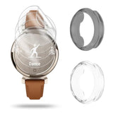 Watch Screen Protector (4+2 Pack) Compatible For Garmin Lily 2, Film Anti-Scratch High Definition Full Coverage And Soft Tpu Protective Case, Black