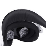Adjustable Halo Strap For Oculus Quest1/Quest2 Head Strap With A Comfortable Back Big Cushion The Design Balances Weight Reduces Facial Pressure -Virtual Reality Eyewear Accessories (White)