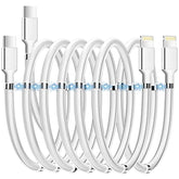 Magnetic Usb C To Lightning Iphone Cable Type C Super Organized Charging Magnetic Absorption Nano Data Cable Compatible Iphone 14/13/12/11/Mini/Pro/Max/X/Xr/8/Se,Ipad Air/Pro_6.5 Ft(2Pack)