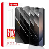3-Pack Privacy Screen Protector for Galaxy S26+/S26 Plus/S25 Edge, Anti-Spy Tempered Glass Film, Dark Private Black Protection, 9H Hardness,